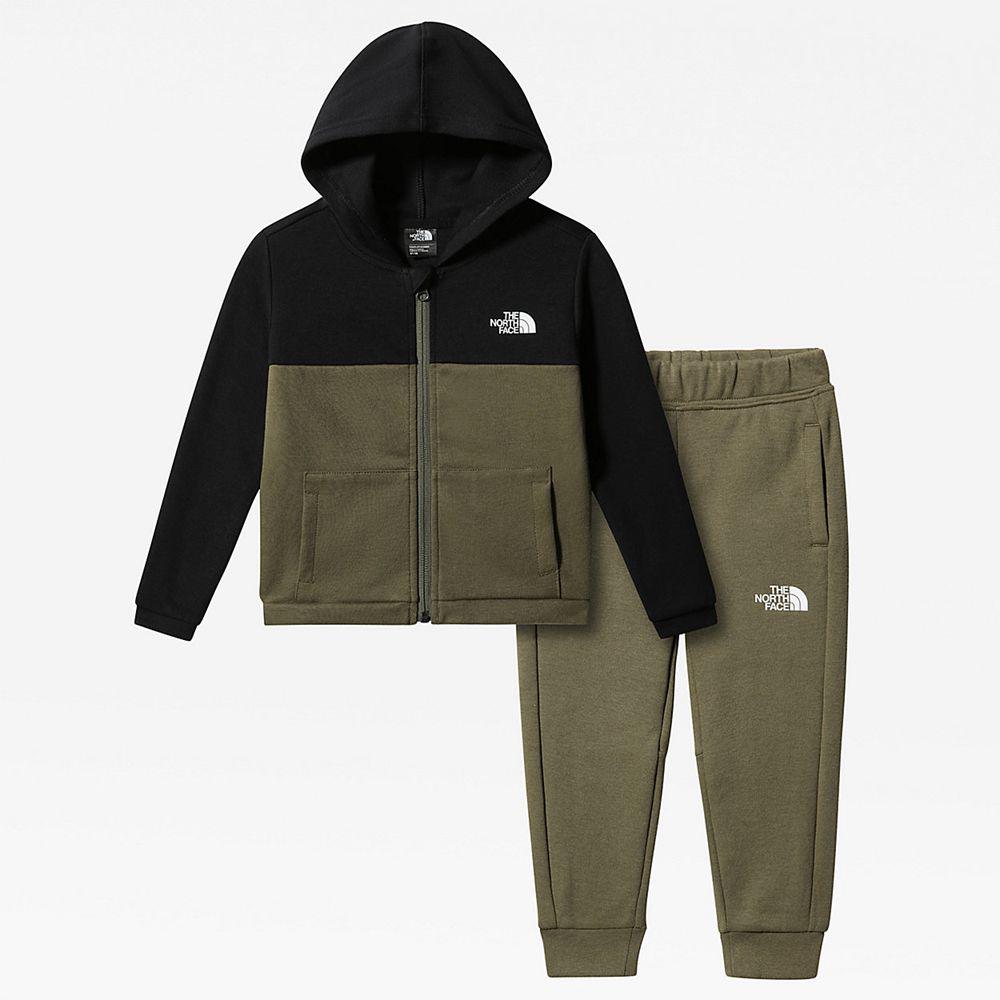 The North Face Slacker Παιδικα Set - Ελιά Πρασινο / Μαυρα (BEYO34975)